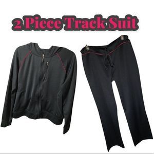 Danskin Active Track Suit Jogger Set Pants and Full Zip Hoodie